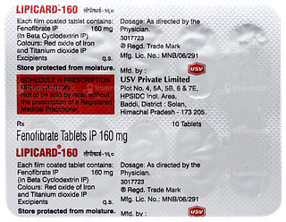 Lipicard 160 Tablet 10