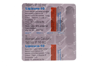 Lipicure 10 MG Tablet 15