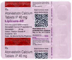 Lipicure 40 Tablet 15 Lipicure 40 Tablet 15