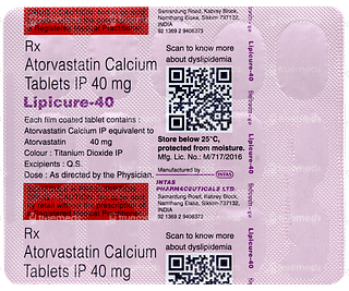 Lipicure 40 Tablet 15