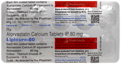Lipicure 80 Tablet 10 Lipicure 80 Tablet 10