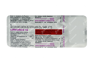 Lipicure D 10 Mg/1000 IU Tablet 10