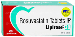 Lipirose 20 Tablet 10 Lipirose 20 Tablet 10