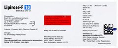 Lipirose F 10 Tablet 10 Lipirose F 10 Tablet 10
