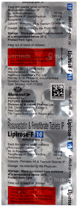 Lipirose F 10 Tablet 10
