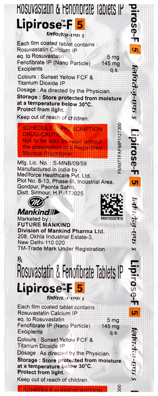 Lipirose F 5 Tablet 10