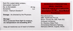 Lipitab 40 Tablet 10 Lipitab 40 Tablet 10