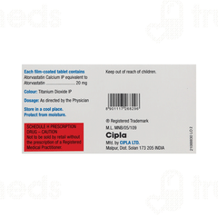 Lipivas 20 Mg Tablet 10