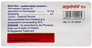 Liponorm 10mg Tablet 15