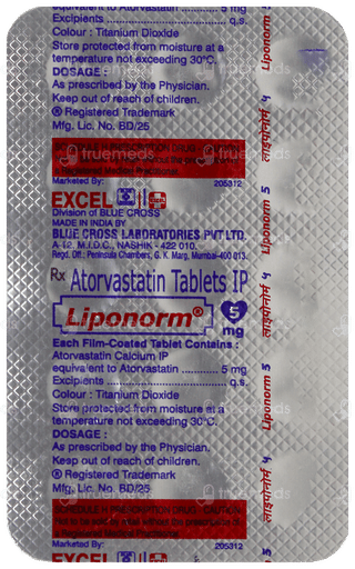 Liponorm 5Mg Tablet 15