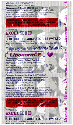 Liponorm F Tablet 15 Liponorm F Tablet 15