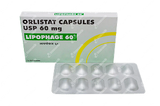 Lipophage 60 MG Capsule 10