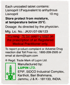 Lipril 10 Tablet 15