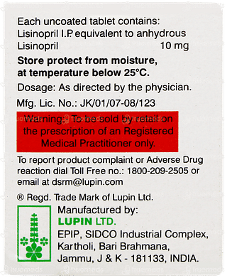 Lipril 10 Tablet 15