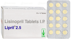 Lipril 2.5 Tablet 15