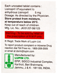 Lipril 5 Tablet 15 Lipril 5 Tablet 15