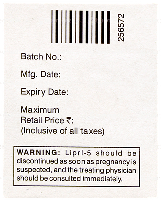 Lipril 5 Tablet 15