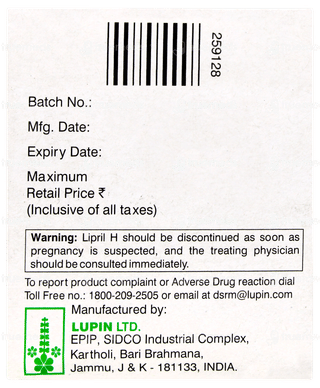 Lipril H Tablet 15