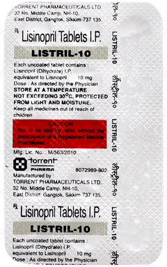 Listril 10 Tablet 15