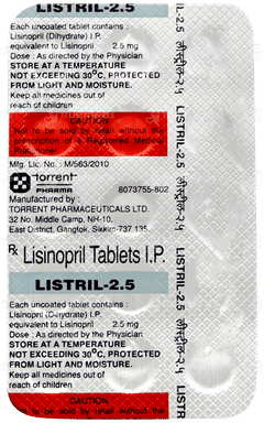 Listril 2.5 Tablet 15