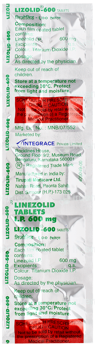Lizolid 600 Tablet 10