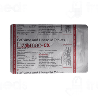 Lizomac-cx 200/600 MG Tablet 10