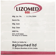Lizomed 600 Tablet 10 Lizomed 600 Tablet 10