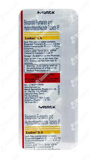 Lodoz 2.5/6.25 MG Tablet 10