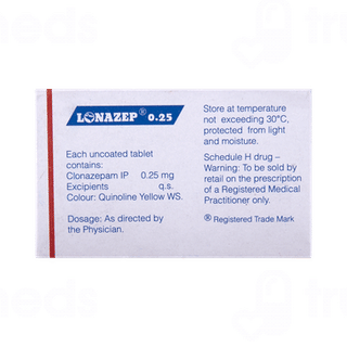 Lonazep 0.25 Tablet 15