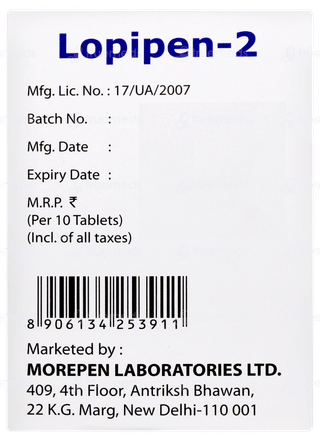 Lopipen 2 Tablet 10