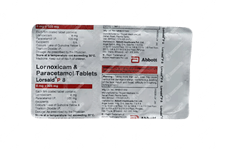 Lorsaid Lorsaid P 8/325 MG | Order Lorsaid P 8/325 MG Tablet Online at Truemeds