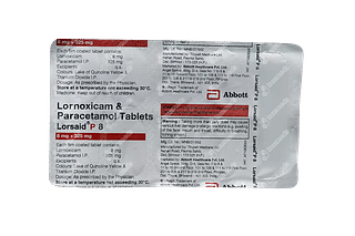 Lorsaid P 8/325 MG Tablet 10