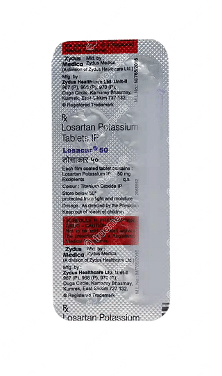 Losacar 50 MG Tablet 10