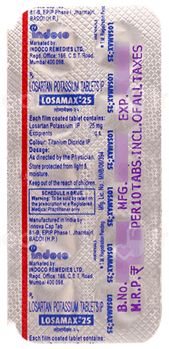 Losamax 25 Mg Tablet 10 Losamax 25 Mg Tablet 10
