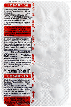 Losar 25 Tablet 15 Losar 25 Tablet 15