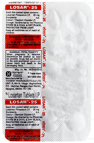 Losar 25 Tablet 15