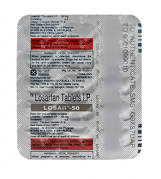 Losar 50 MG Tablet 15