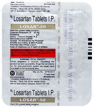 Losar 50 Tablet 15