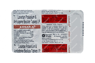 Losar A 50/5 MG Tablet 15