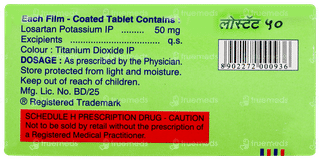 Lostat 50mg Tablet 15
