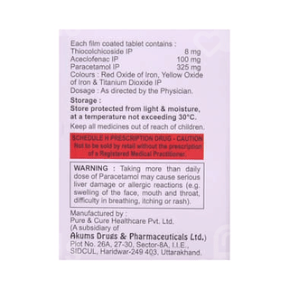 Loyfenac Tp 8/100/325 MG Tablet 10