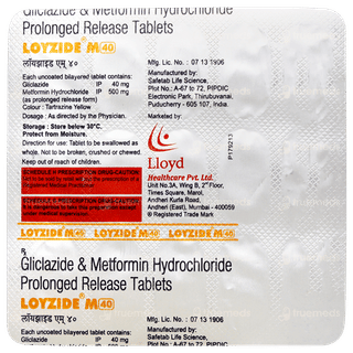 Loyzide M 40 Tablet 15
