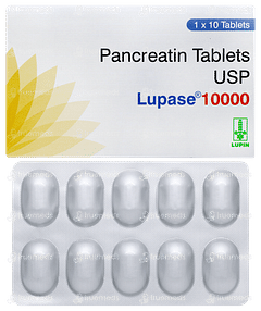 Lupase 10000 Tablets 10