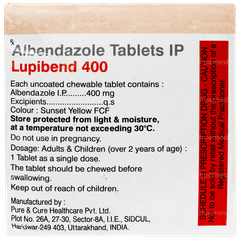 Lupibend 400 Chewable Tablet 1 Lupibend 400 Chewable Tablet 1