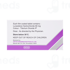 Lurasid 80 MG Tablet 10