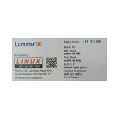 Lurastar 80 MG Tablet 10