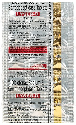 Lyser D 50/10 MG Tablet 15