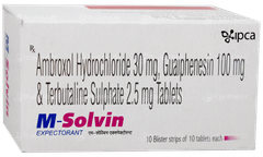 M Solvin Expectorant Tablet 10