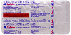 M Solvin Expectorant Tablet 10