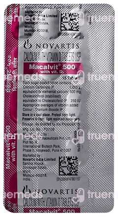 MACALVIT 500 MG/250IU Tablet 15